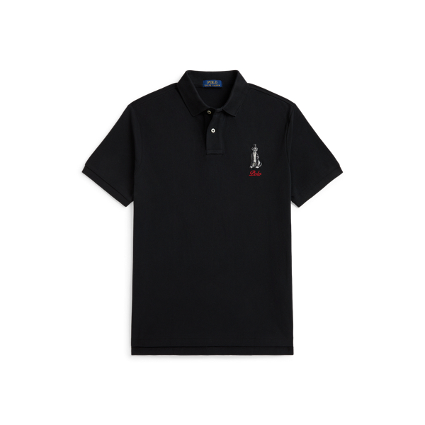 Custom Slim Fit Dog-Embroidered Polo Polo Ralph Lauren 1