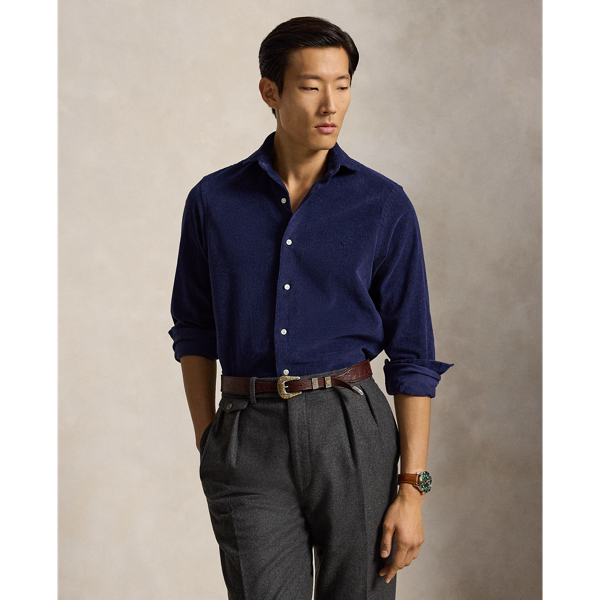 Camicia in velluto a coste Custom-Fit