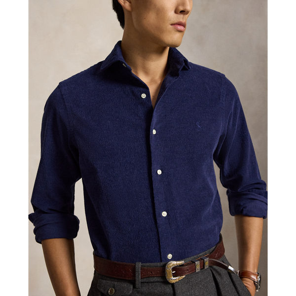 Camicia in velluto a coste Custom-Fit