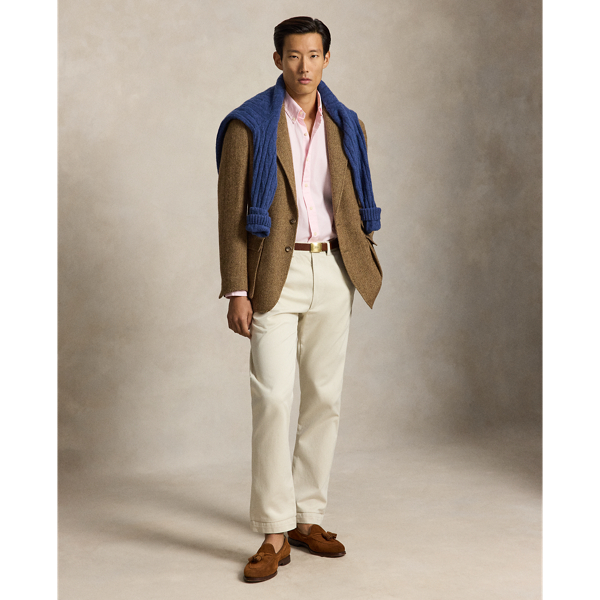 Chemise Oxford ray&eacute;e stretch Custom Fit