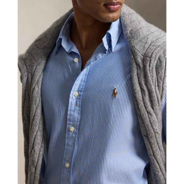 Custom-Fit Oxfordhemd mit Streifen