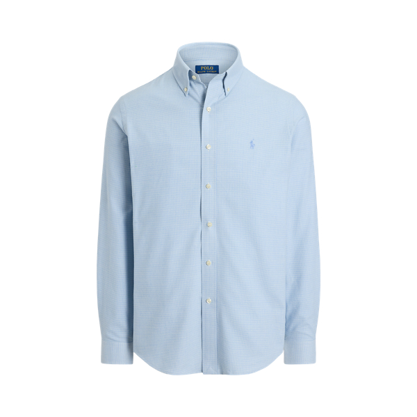 Blue Hyacinth White Custom Fit Performance Twill Shirt Polo Ralph Lauren 1