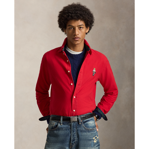 Camicia Oxford Polo Bear Custom-Fit