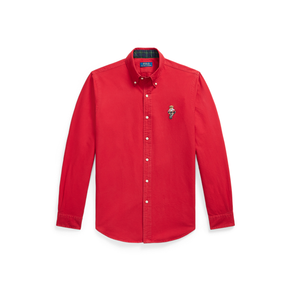 Custom Fit Polo Bear Oxford Shirt