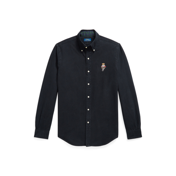Polo Black Custom Fit Polo Bear Oxford Shirt Polo Ralph Lauren 1