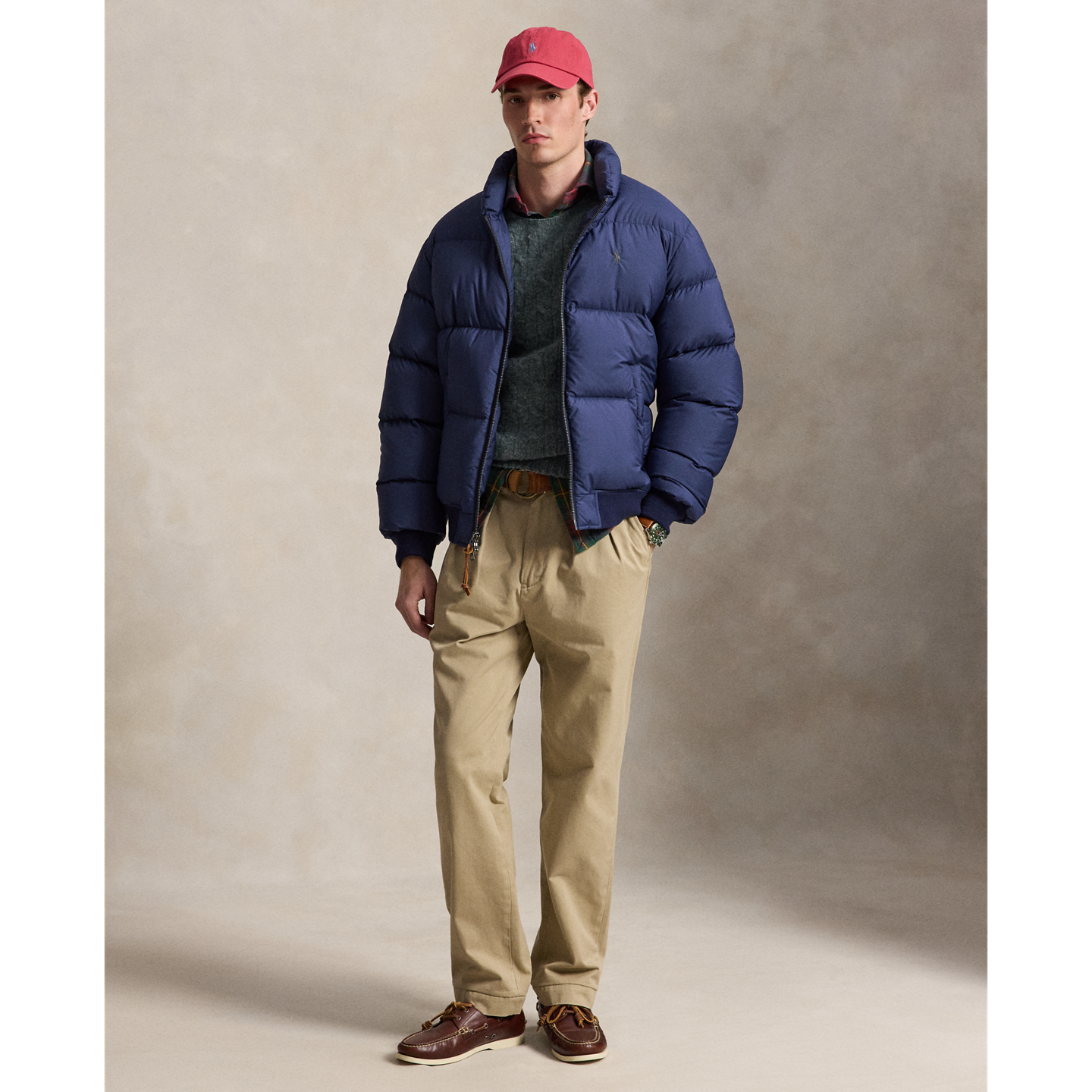 Мужская куртка Ralph Lauren The Wyoming Ripstop Down, цвет: Тёмно-синий — фото 1