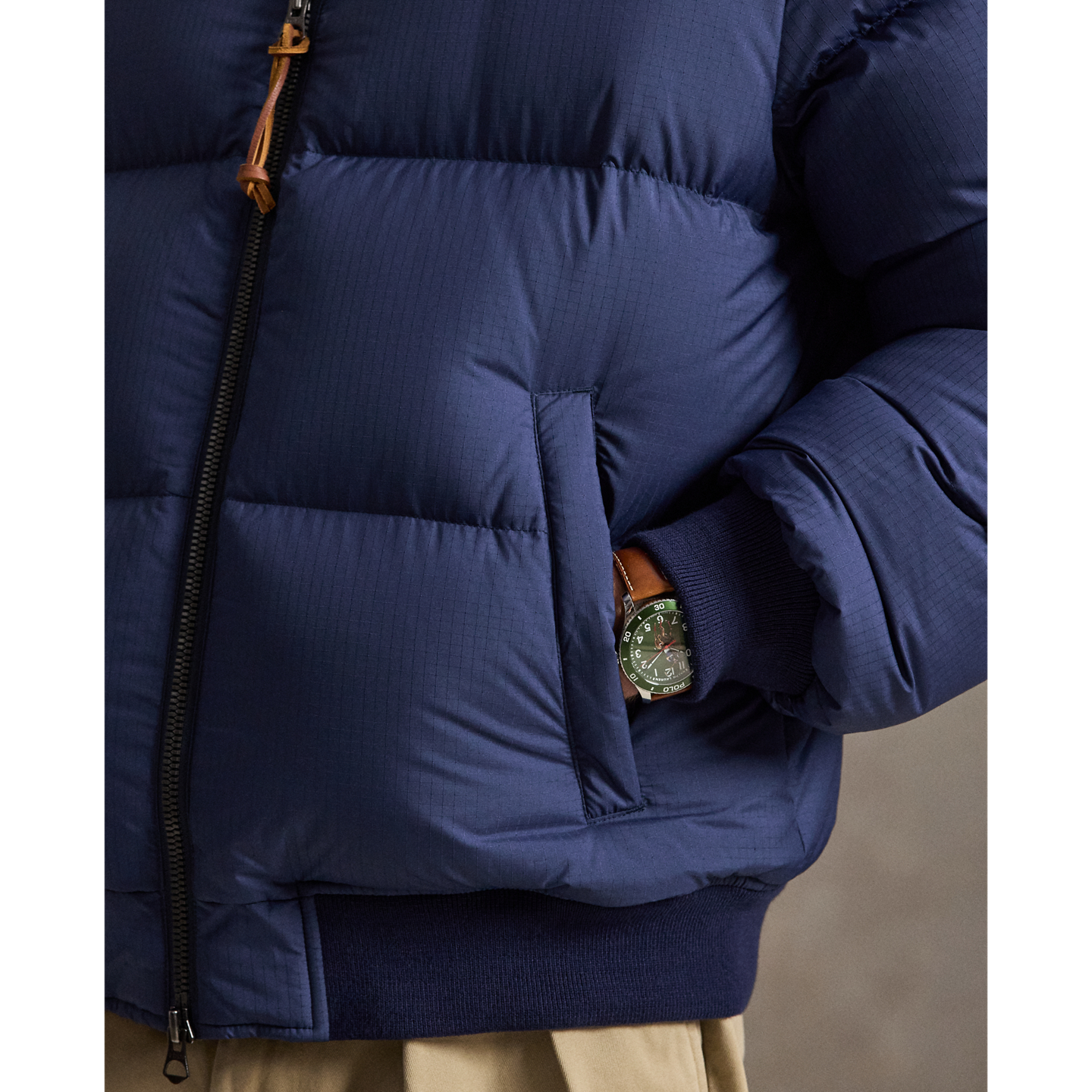 Мужская куртка Ralph Lauren The Wyoming Ripstop Down, цвет: Тёмно-синий — фото 4