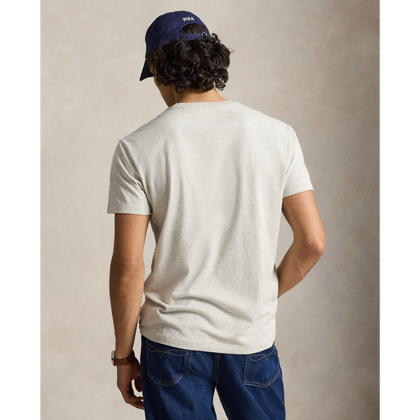 T-shirt med logga Slim Fit Polo Ralph Lauren i Lt Sport Heather 5
