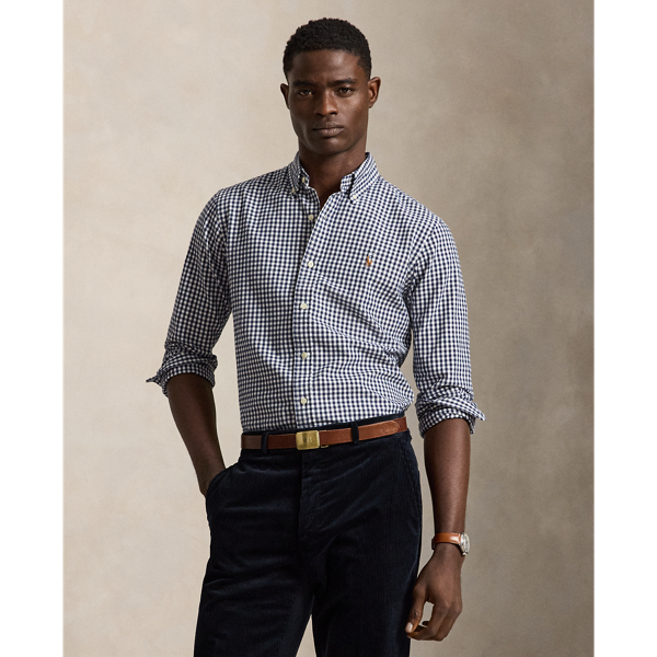 Custom-Fit Gingan-Oxfordhemd