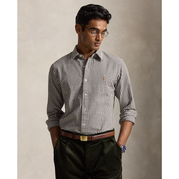 Custom Fit Gingham Oxford Shirt
