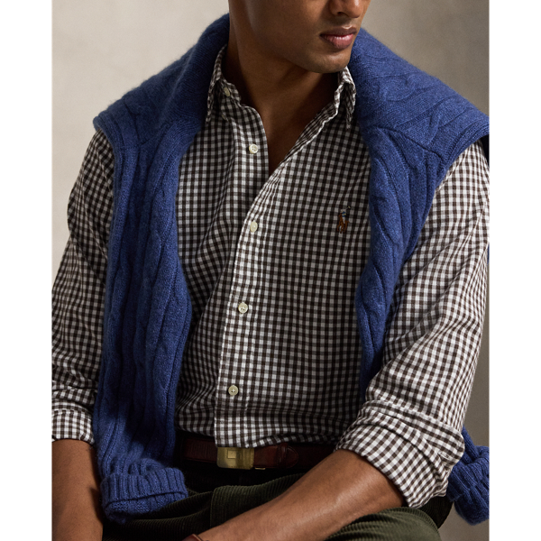 Custom Fit Gingham Oxford Shirt