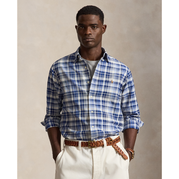 Slim Fit Plaid Oxford Shirt