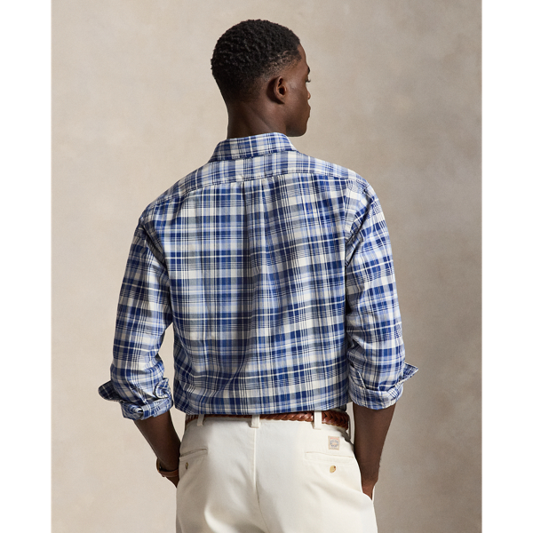 Slim Fit Plaid Oxford Shirt