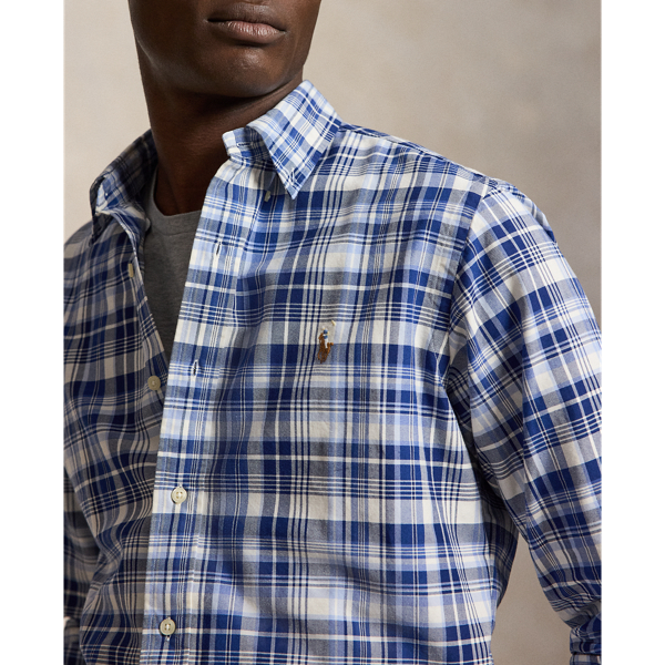 Slim Fit Plaid Oxford Shirt