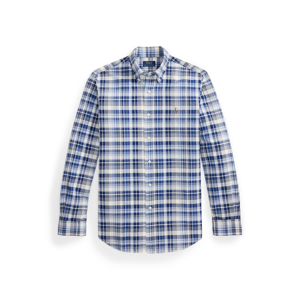 Slim Fit Plaid Oxford Shirt
