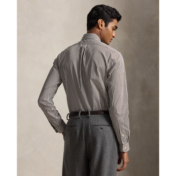 Custom Fit Striped Poplin Shirt