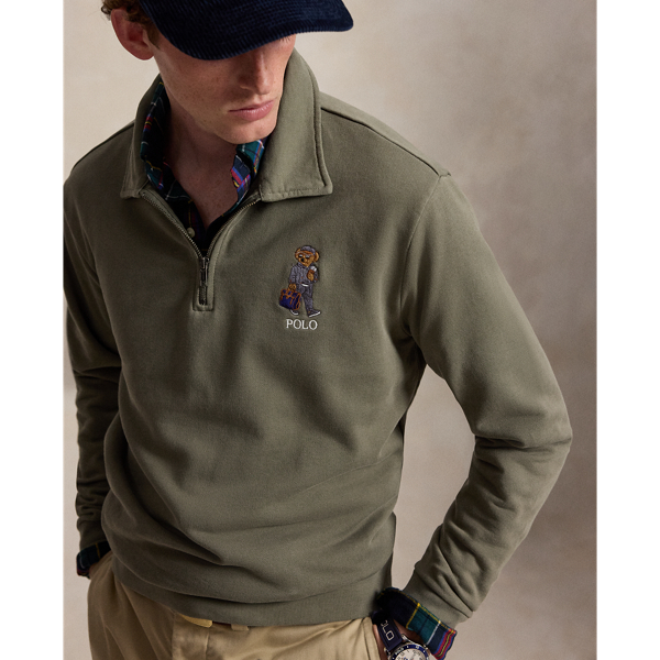Loopback fleece sweatshirt met Polo Bear