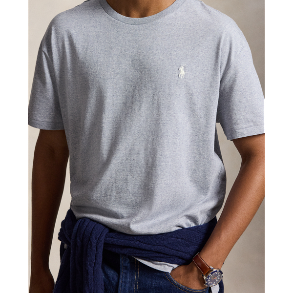 Cloud Heather Classic Fit Jersey Crewneck T-Shirt Polo Ralph Lauren 6