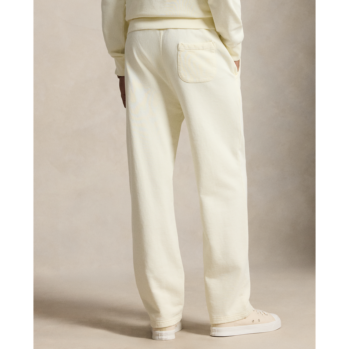 Мужские брюки Ralph Lauren Loopback Fleece Drawstring, цвет: Кремовый — фото 2