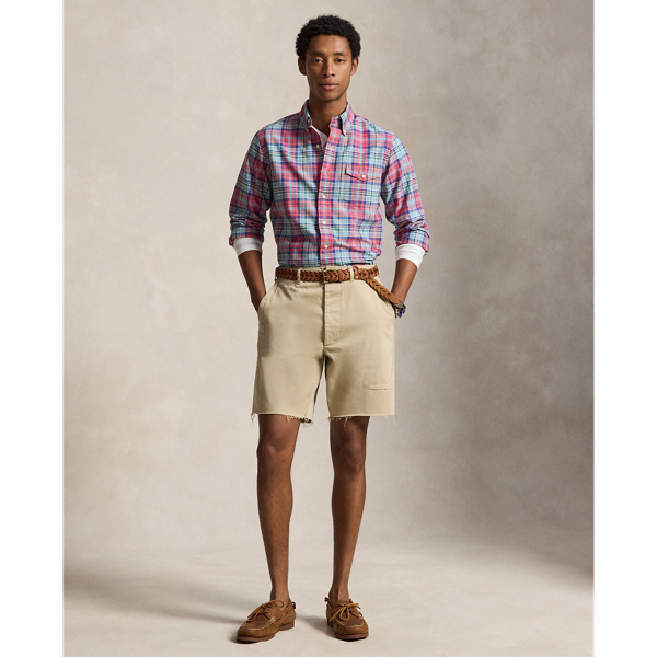 Classic Fit Plaid Oxford Shirt
