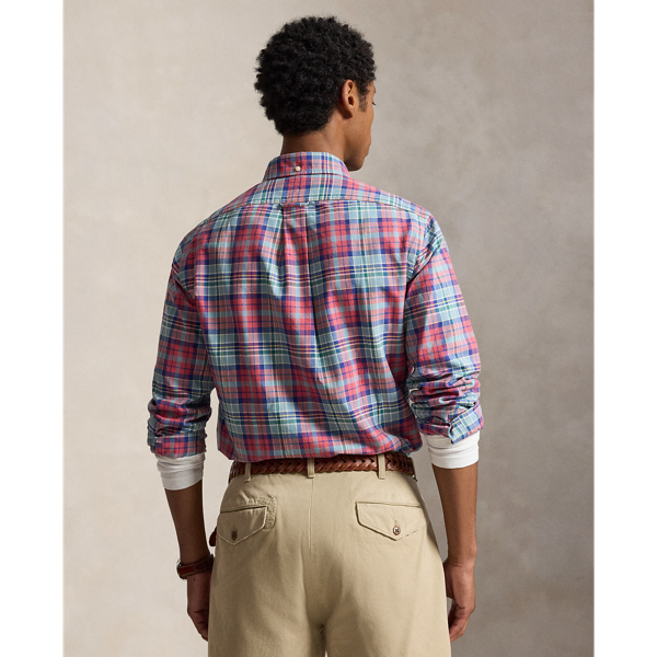 Classic Fit Plaid Oxford Shirt