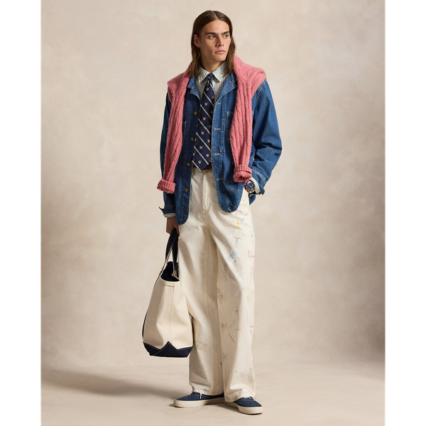 White Seafoam Classic Fit Striped Linen Shirt Polo Ralph Lauren 4