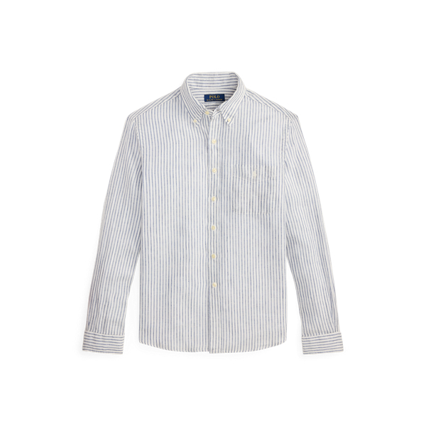 Classic Fit Striped Linen Shirt