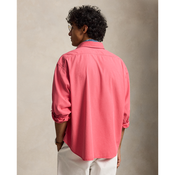 La chemise workwear Big Polo Ralph Lauren en Rouge p&acirc;le 5