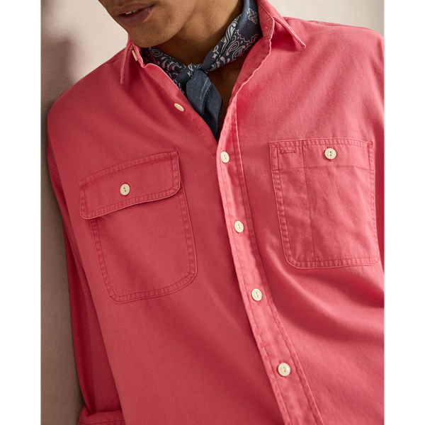 La chemise workwear Big Polo Ralph Lauren en Rouge p&acirc;le 6