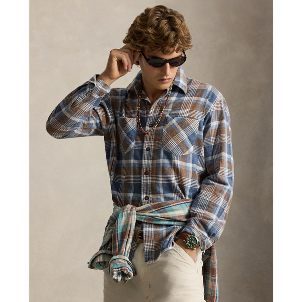 Classic Fit Plaid Flannel Workshirt