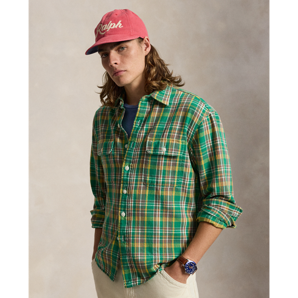 Classic Fit Plaid Flannel Workshirt