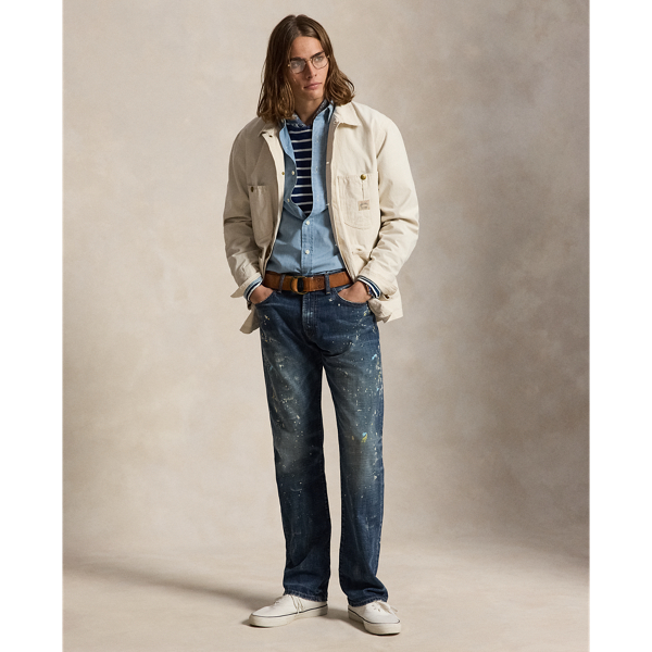 Hampton Straight Distressed Jeans