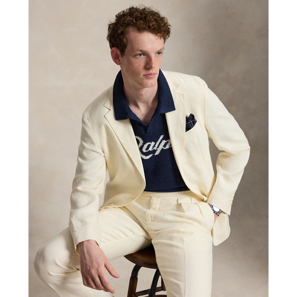 Der Kurzarmpullover Ralph mit Logo Polo Ralph Lauren in Navy kombiniert 5