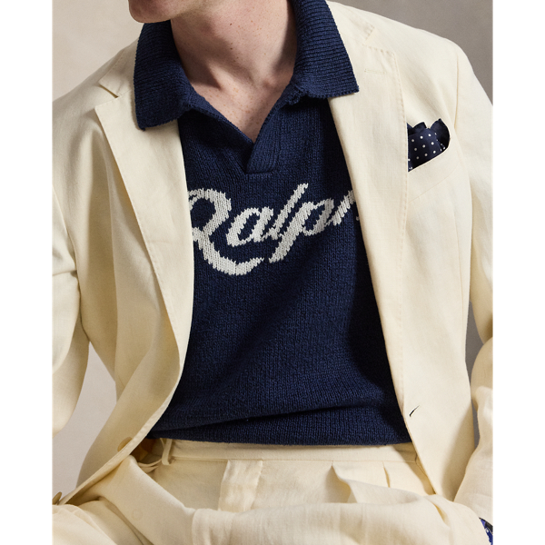 Der Kurzarmpullover Ralph mit Logo Polo Ralph Lauren in Navy kombiniert 6