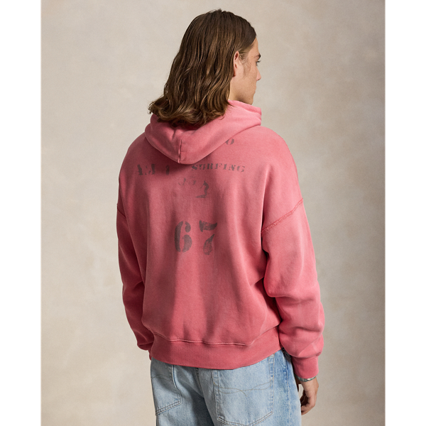 Vintage Fit Fleece Graphic Hoodie