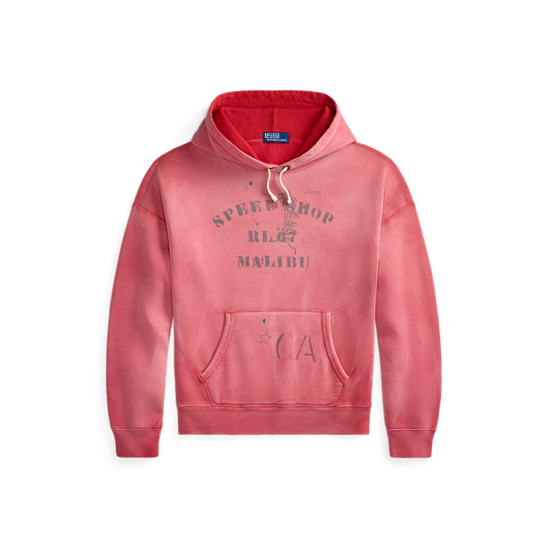 Vintage Fit Fleece Graphic Hoodie