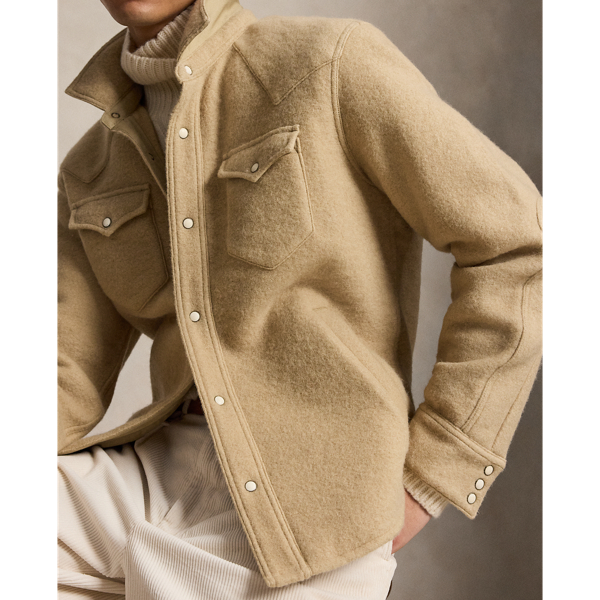 Sobrecamisa Western con lana fieltrada