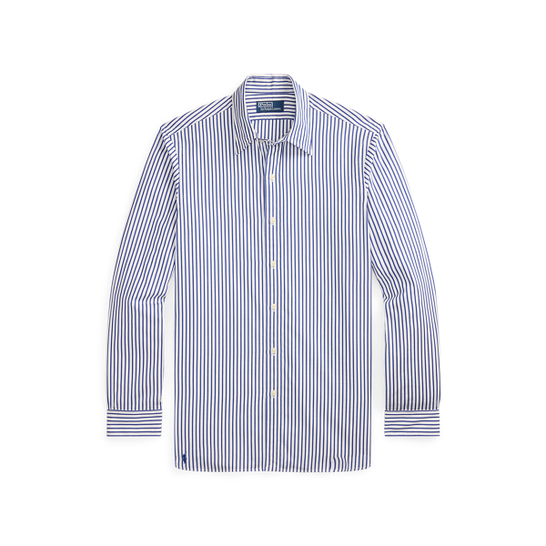 Classic Fit Striped Poplin Shirt