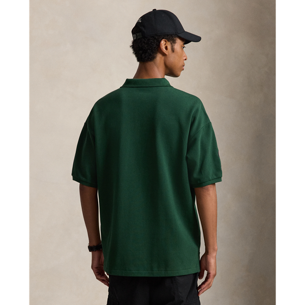 Relaxed Fit Big Pony Mesh Polo Shirt