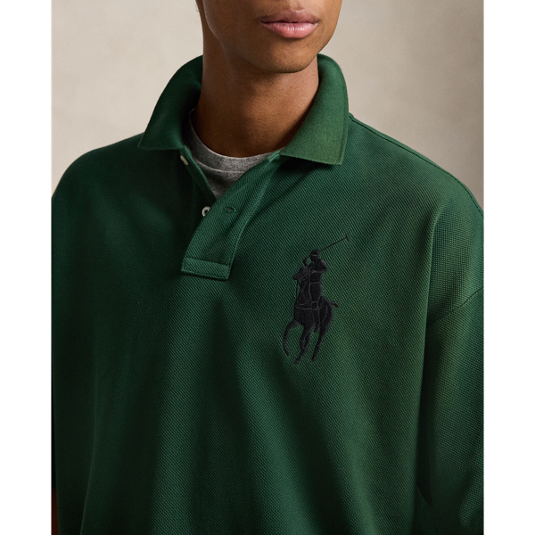 Relaxed Fit Big Pony Mesh Polo Shirt
