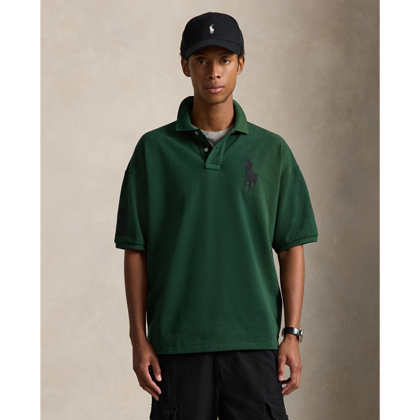 Relaxed Fit Big Pony Mesh Polo Shirt