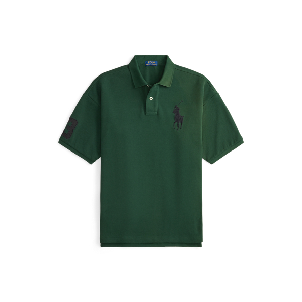 Relaxed Fit Big Pony Mesh Polo Shirt