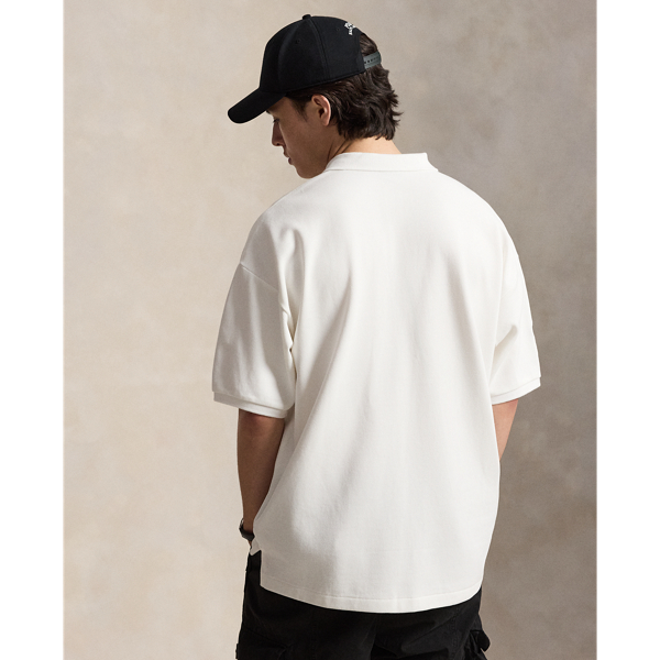 Relaxed Fit Big Pony Mesh Polo Shirt