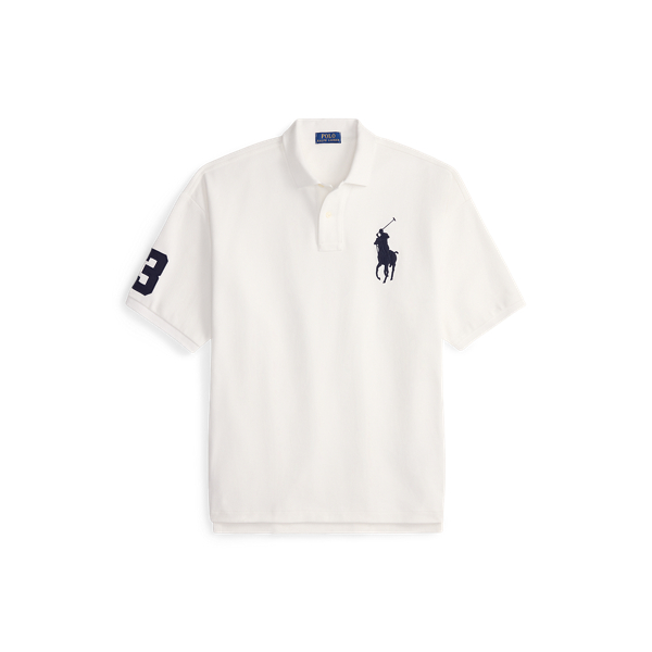 Relaxed Fit Big Pony Mesh Polo Shirt