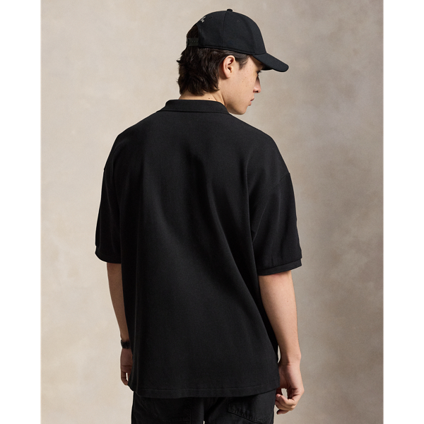 Relaxed Fit Big Pony Mesh Polo Shirt