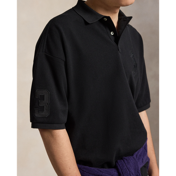 Relaxed Fit Big Pony Mesh Polo Shirt