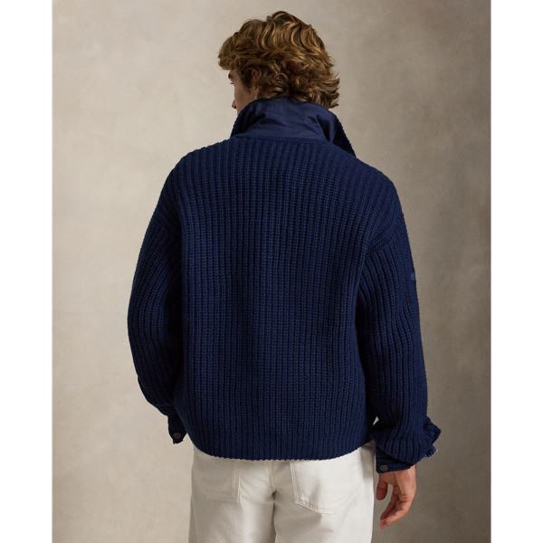 Relaxed fit wolmix vest