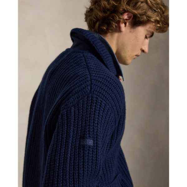 Relaxed fit wolmix vest