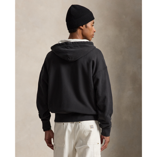 Relaxed Fit Loopback Fleece Hoodie