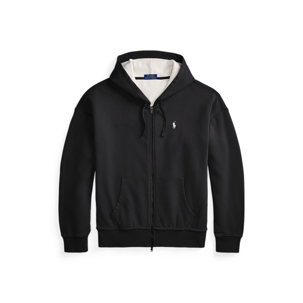 Relaxed Fit Loopback Fleece Hoodie